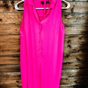 Apt 9 Bright Pink Button Down Dress
